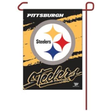 Caseys Pittsburgh Steelers Flag 12x18 Garden Style 2 Sided 3208508381